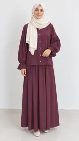 Lyna Set in burgundy